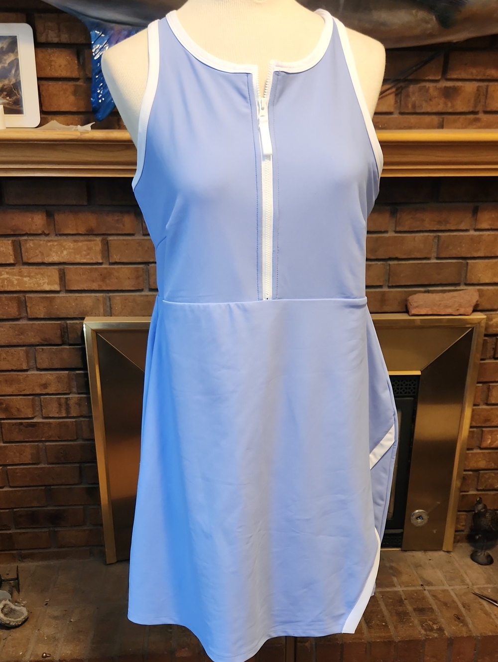 Sage Collective NWT Periwinkle Blue Athletic Skort Dress Racerback XXL Golf